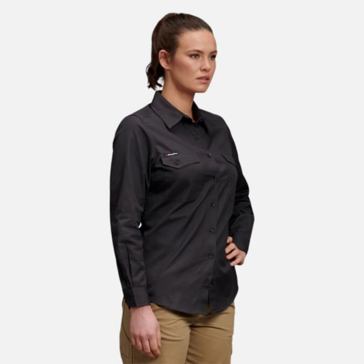 Picture of King Gee Ladies Workcool 2 Long Sleeve Shirt