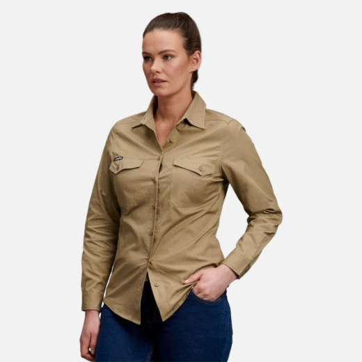 Picture of King Gee Ladies Workcool 2 Long Sleeve Shirt