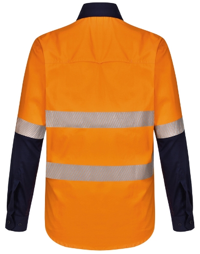 Picture of Winning Spirit Unisex Hi Vis Cool-Breeze Safety Long Sleeve Shirt (Segmented Tape)