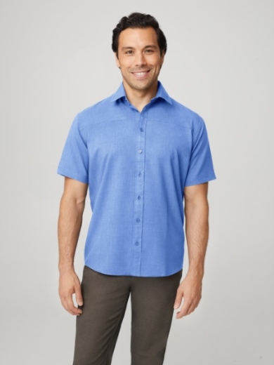 Picture of City Collection Mens Ezylin Shirt Short Sleeve