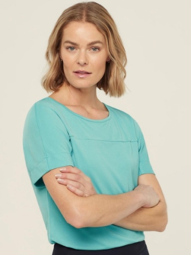 Picture of NNT Ladies Matt Jersey Boat Neck Short Sleeve Top