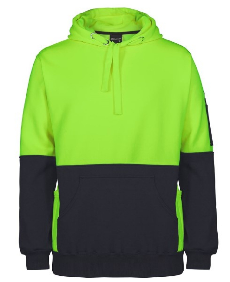 Picture of JB's Hi Vis Fleecy Pull Over Hoodie 80% Polyester 20% Cotton 2 Tone