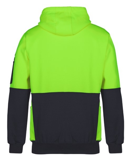 Picture of JB's Hi Vis Fleecy Pull Over Hoodie 80% Polyester 20% Cotton 2 Tone