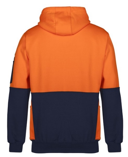 Picture of JB's Hi Vis Fleecy Pull Over Hoodie 80% Polyester 20% Cotton 2 Tone