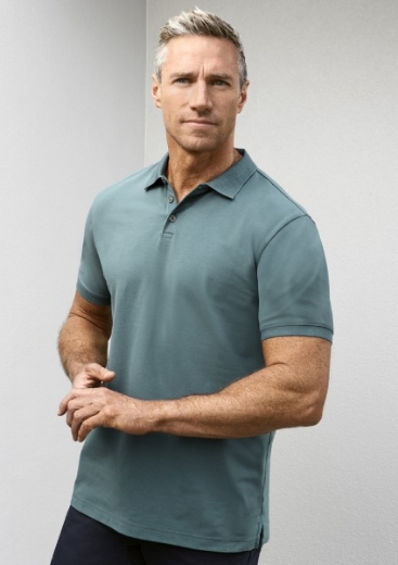 Picture of Biz Collection Mens City Polo Shirt Cotton/Elastane