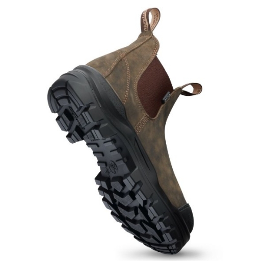 Picture of Blundstone ROTOFLEX Unisex Slip on Safety Boot Rustic Brown