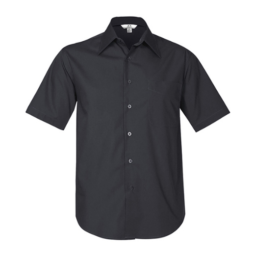 Picture of Biz Collection Mens Metro Shirt Short Sleeve 65% Cotton 35% Polyester Poplin