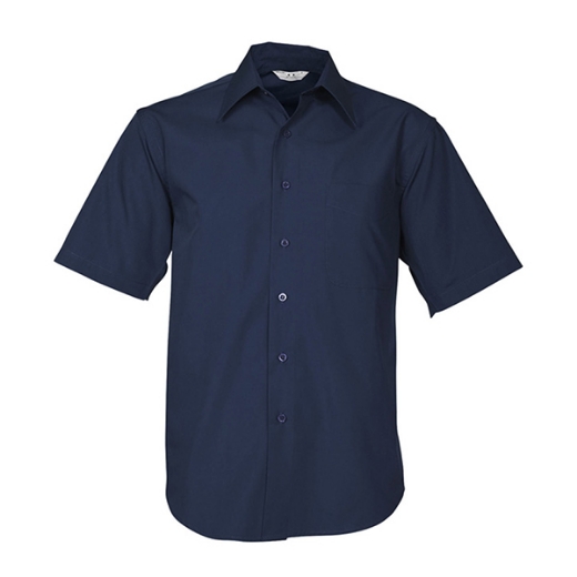 Picture of Biz Collection Mens Metro Shirt Short Sleeve 65% Cotton 35% Polyester Poplin