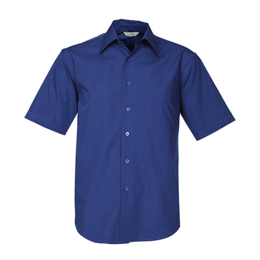 Picture of Biz Collection Mens Metro Shirt Short Sleeve 65% Cotton 35% Polyester Poplin