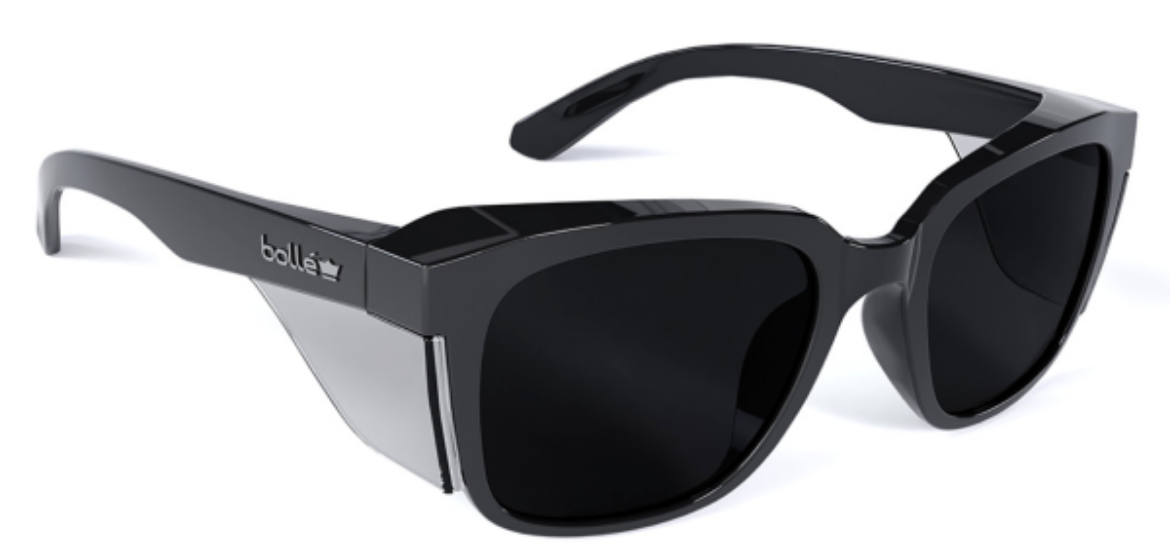 Picture of BOLLE STKS 410 - Smoke PC Lens - PLATINUM (ASAF) - Black Gloss PC Temples/Frame