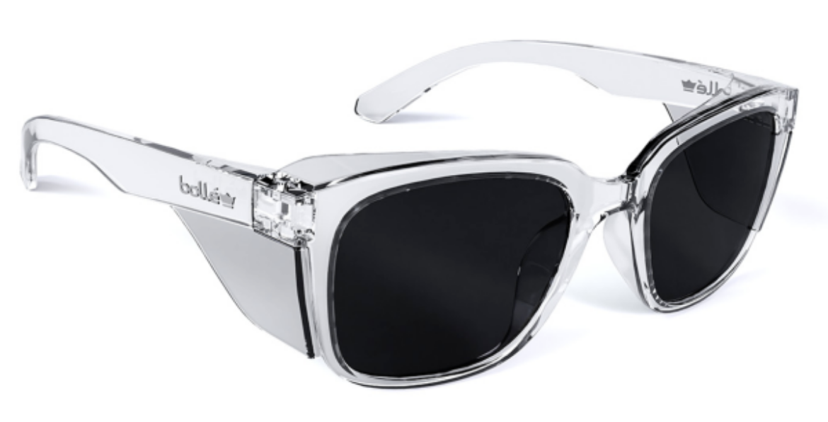 Picture of BOLLE STKS 410 - Smoke PC Lens - PLATINUM (ASAF) - Crystal PC Temples/Frame