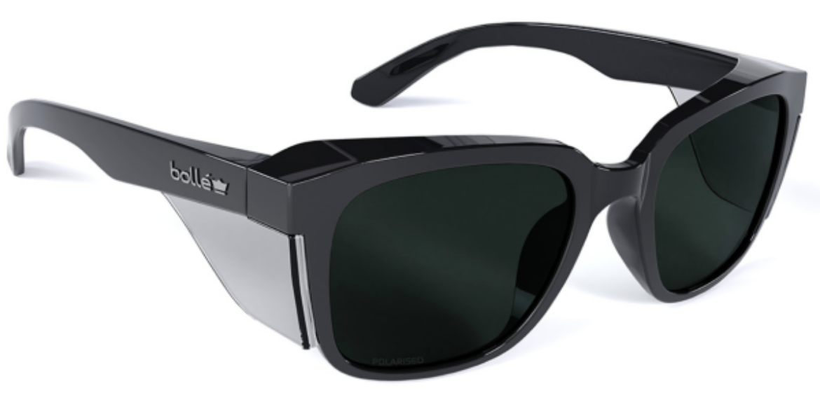 Picture of BOLLE STKS 410 - Smoke Polarized PC Lens - AS - Black Gloss PC Temples/Frame