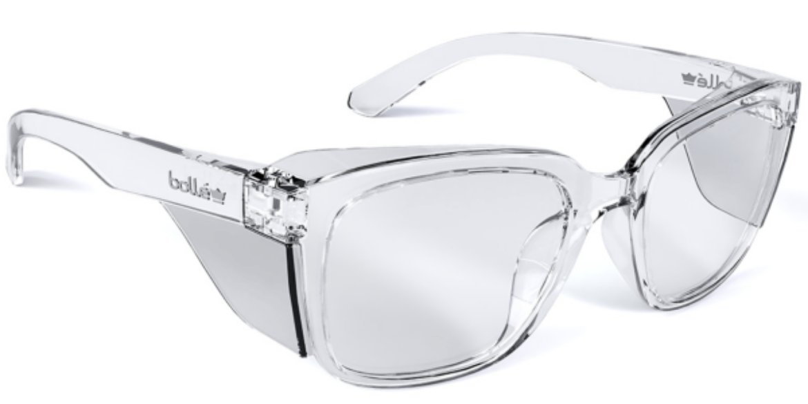 Picture of BOLLE STKS 410 - Clear PC Lens - PLATINUM (ASAF) - Crystal PC Temples/Frame