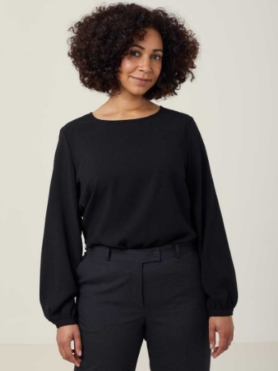 Picture of NNT Ladies Long Sleeve Heavy Georgette Blouse