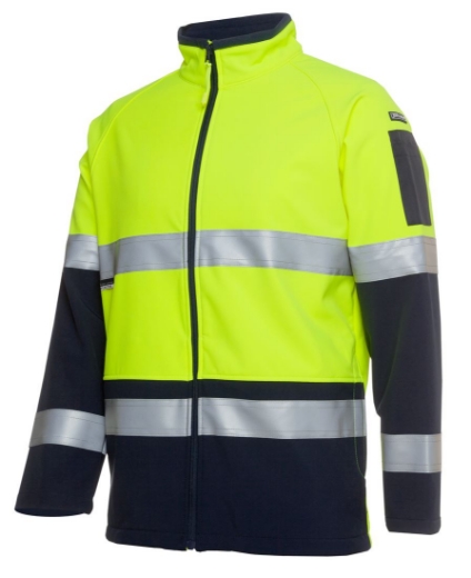 Picture of JB's Hi Vis Layer Jacket Soft Shell RT1 Reflective Tape 2 Tone