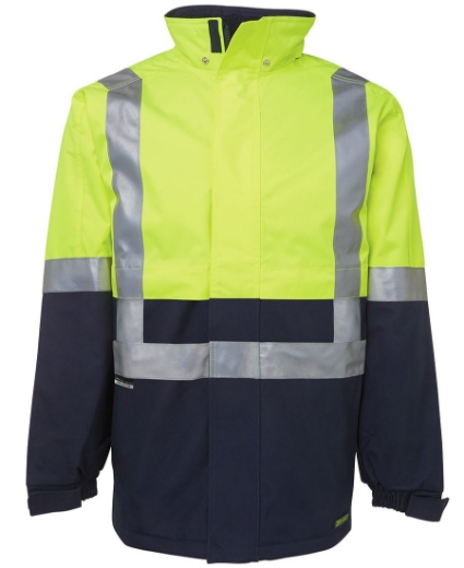Picture of JB's Hi Vis A.T. Jacket Polyester with Fleece Lining Reflective Tape 2 Tone