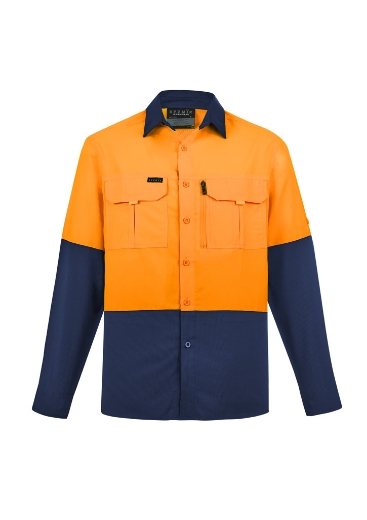 Picture of Syzmik Mens Hi Vis Outdoor Long Sleeve Shirt