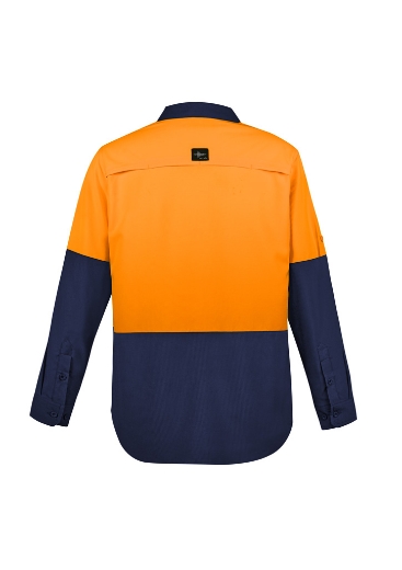 Picture of Syzmik Mens Hi Vis Outdoor Long Sleeve Shirt