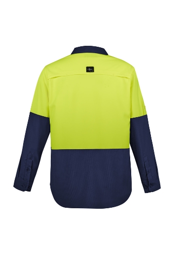 Picture of Syzmik Mens Hi Vis Outdoor Long Sleeve Shirt