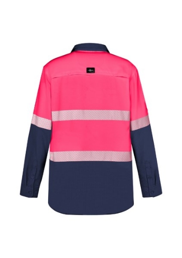 Picture of Syzmik Mens Hi Vis Outdoor Segmented Tape Long Sleeve Shirt