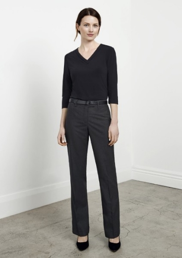 Picture of Biz Collection Ladies Classic Flat Front Pant 65% polyester 35% viscose