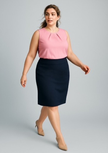 Picture of Biz Corporates Ladies Relaxed Fit Lined Cool Stretch Skirt