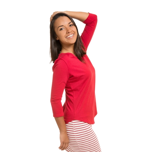 Picture of Bamboo Textiles Ladies  Lucy Yoga  3/4 Sleeve T-Shirt