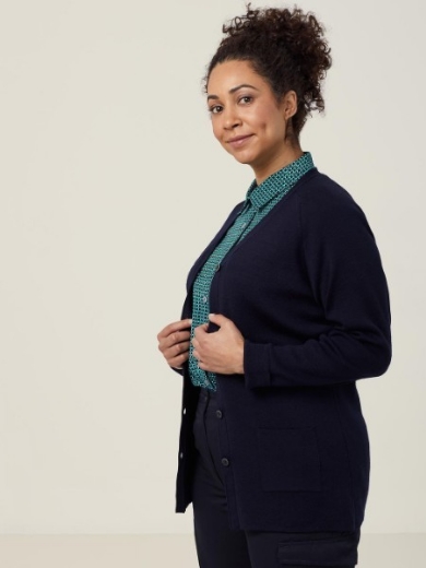 Picture of NNT Ladies Wool Rich V-Neck Button Up Cardigan