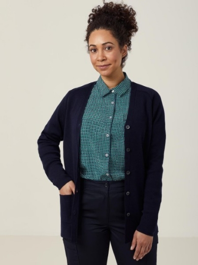 Picture of NNT Ladies Wool Rich V-Neck Button Up Cardigan