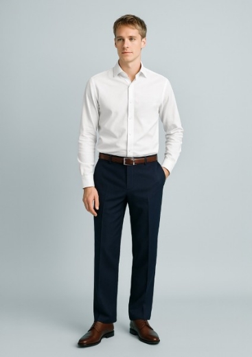 Picture of Biz Corporates Mens Cool Stretch Flat Front Pant