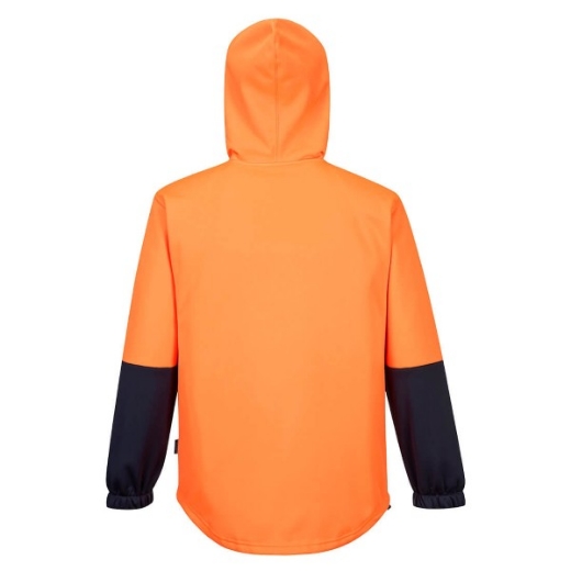Picture of Prime Mover Hi-Vis Water Repellent Contrast Zipped Class D Hoodie