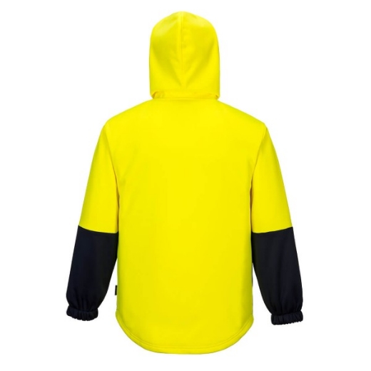 Picture of Prime Mover Hi-Vis Water Repellent Contrast Zipped Class D Hoodie