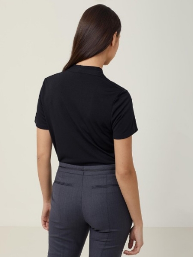 Picture of NNT Ladies Matt Jersey V Neck Short Sleeve Top