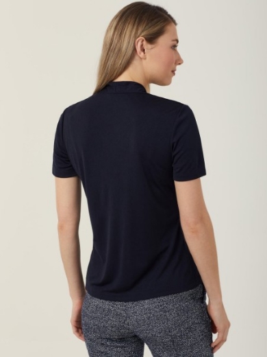 Picture of NNT Ladies Matt Jersey V Neck Short Sleeve Top