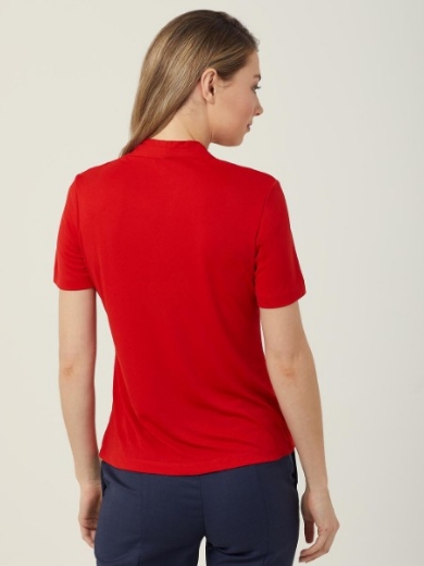Picture of NNT Ladies Matt Jersey V Neck Short Sleeve Top