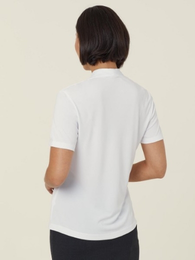 Picture of NNT Ladies Matt Jersey V Neck Short Sleeve Top