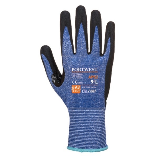 Picture of Portwest Dexti Cut Ultra Glove Blue/Black
