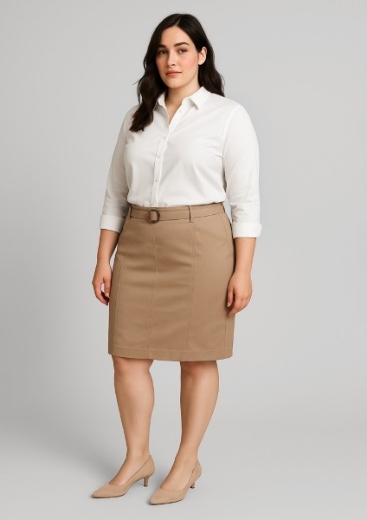 Picture of Biz Corporates Ladies Traveller Chino Skirt