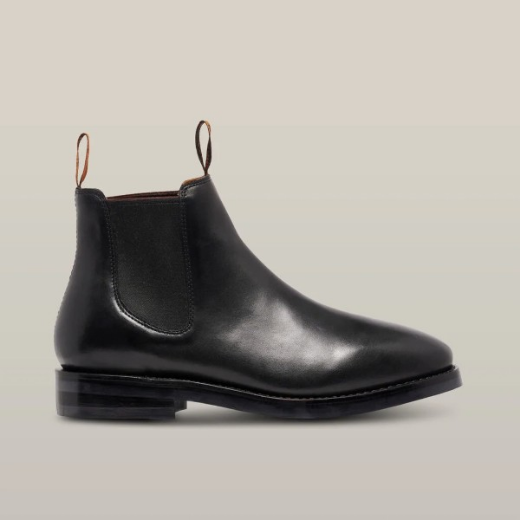 Picture of Hard Yakka Mustang Signature Pull-Up Leather Boot- Black