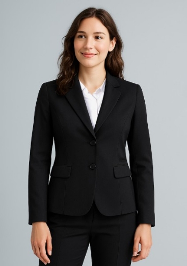 Picture of Biz Corporates Ladies Mid Length 2 Button Jacket