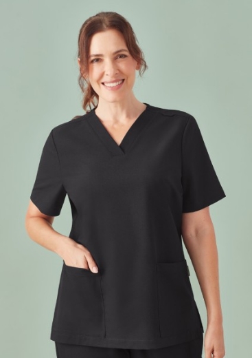 Picture of BIZCARE Ladies Pulse V-Neck Scrub Top
