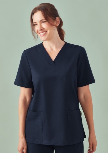 Picture of BIZCARE Ladies Pulse V-Neck Scrub Top