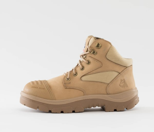 Picture of Steel Blue Parkes Zip Side Lace up Boot with Scuff Cap