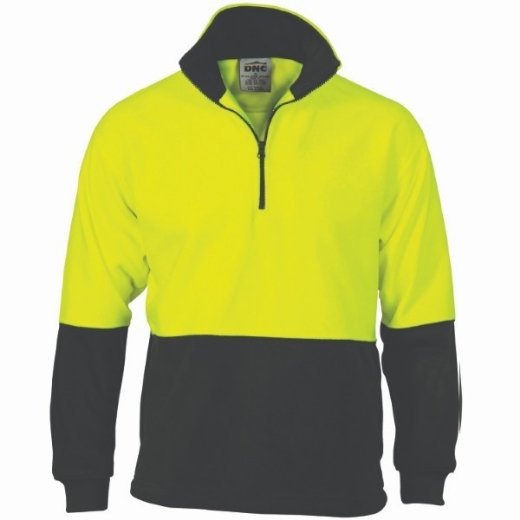 Picture of DNC Polar Fleece 1/2 Zip Pullover 100% Polyester 2 Tone