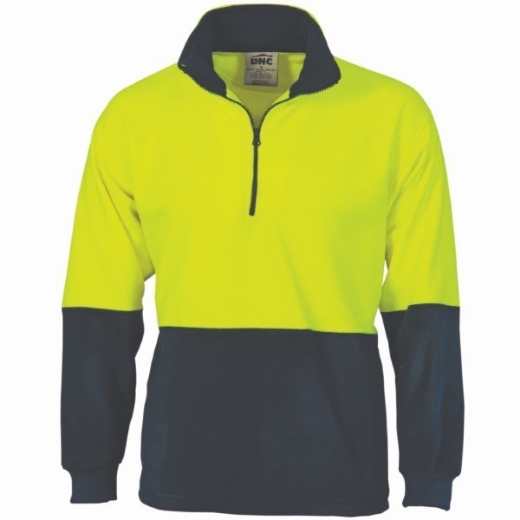 Picture of DNC Polar Fleece 1/2 Zip Pullover 100% Polyester 2 Tone
