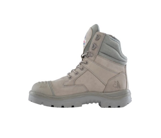 Picture of Steel Blue Southern Cross Lace Up Zip Side Boot with Scuff Cap