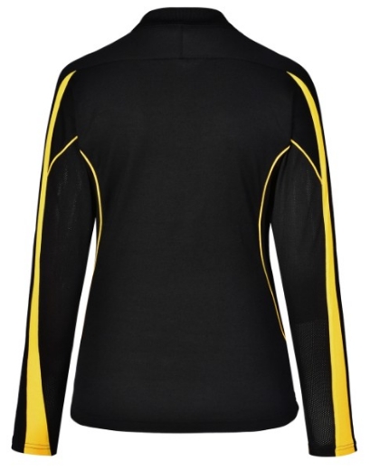 Picture of Winning Spirit Ladies Celebrity Polo Shirt Long Sleeve 60% Cotton 40% CoolDry Polyester with breathable mesh panels
