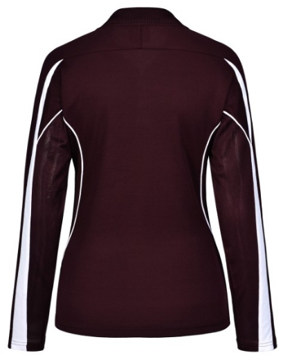 Picture of Winning Spirit Ladies Celebrity Polo Shirt Long Sleeve 60% Cotton 40% CoolDry Polyester with breathable mesh panels