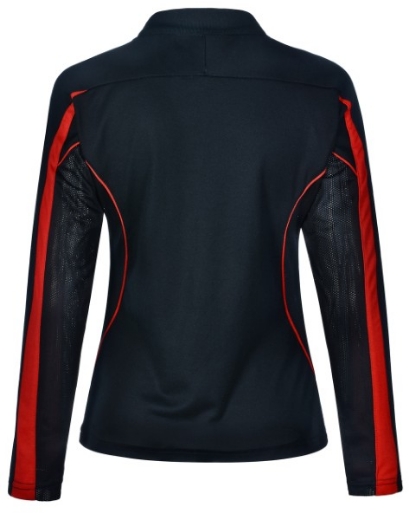 Picture of Winning Spirit Ladies Celebrity Polo Shirt Long Sleeve 60% Cotton 40% CoolDry Polyester with breathable mesh panels
