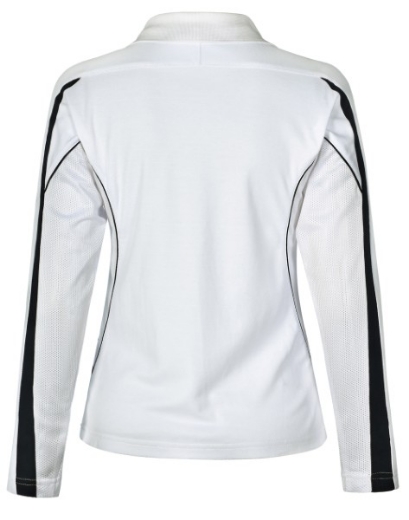 Picture of Winning Spirit Ladies Celebrity Polo Shirt Long Sleeve 60% Cotton 40% CoolDry Polyester with breathable mesh panels
